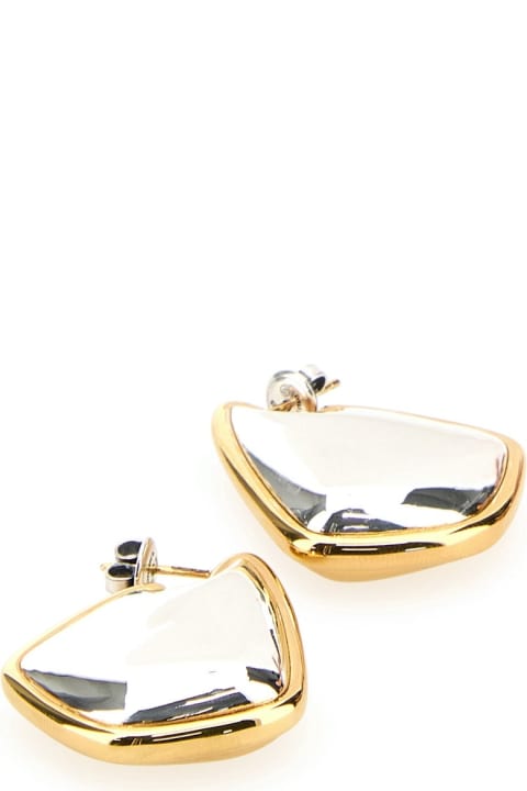 Bottega Veneta Jewelry for Women Bottega Veneta Orecchino Silver + Gold