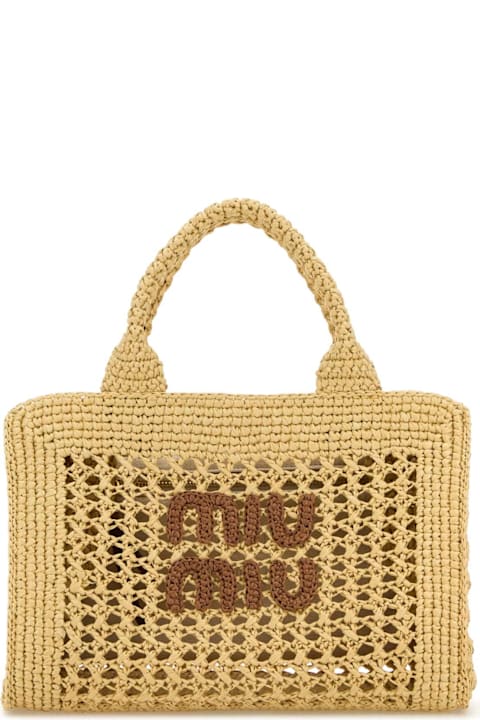 Fashion for Women Miu Miu Beige Crochet Handbag