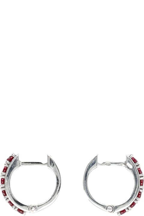 Emanuele Bicocchi Crystal Hoop Earrings