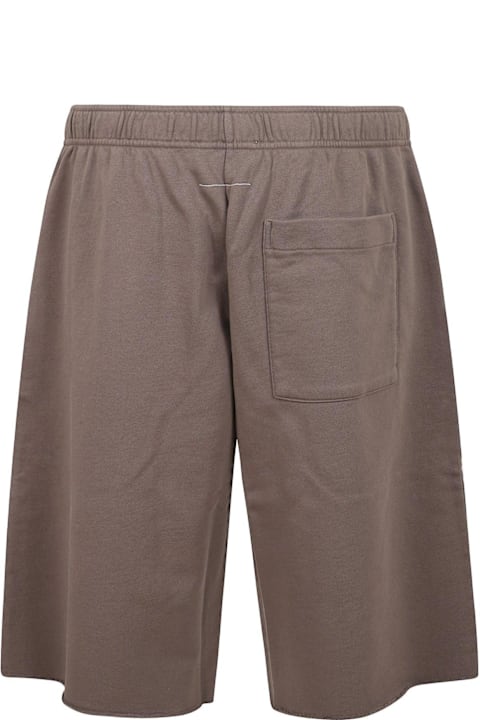 MM6 Maison Margiela for Men MM6 Maison Margiela Number Motif Distressed Shorts
