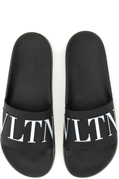 Shoes for Men Valentino Garavani Slide Sandal With Logo