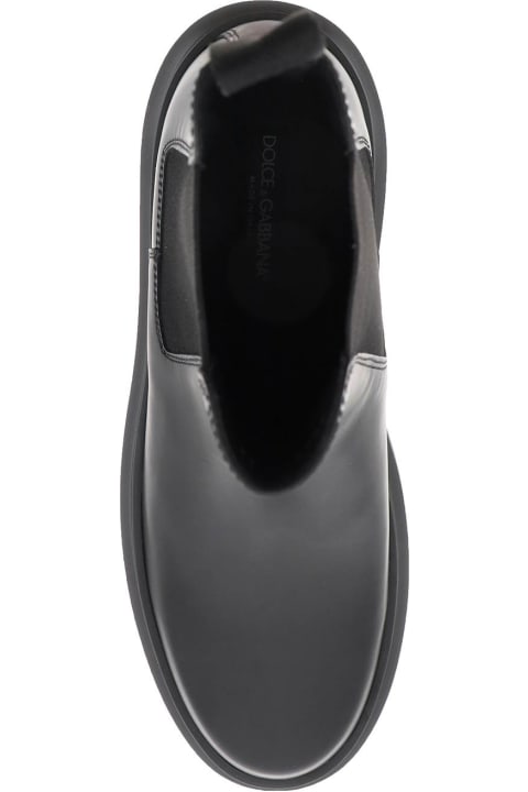 Dolce & Gabbana Shoes for Men Dolce & Gabbana Chelsea Boots In Brushed Leather