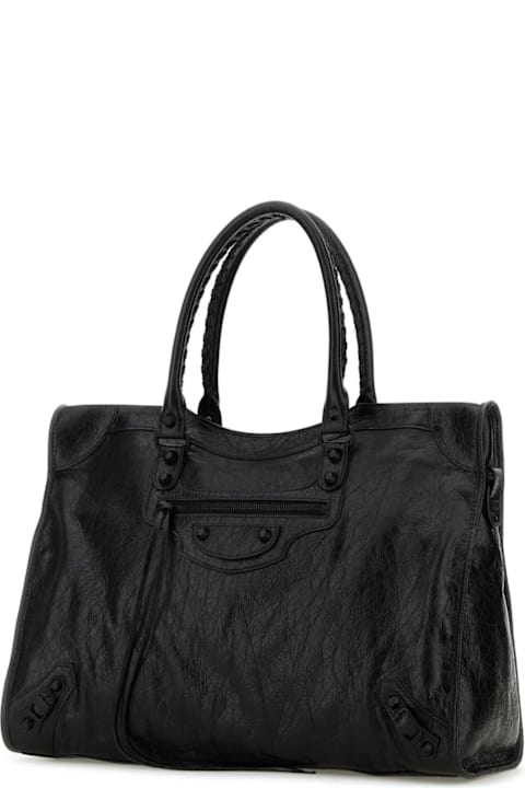 Homeware Balenciaga Black Leather Large Le City Shopping Bag