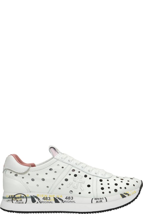 Conny Sneakers In White Leather