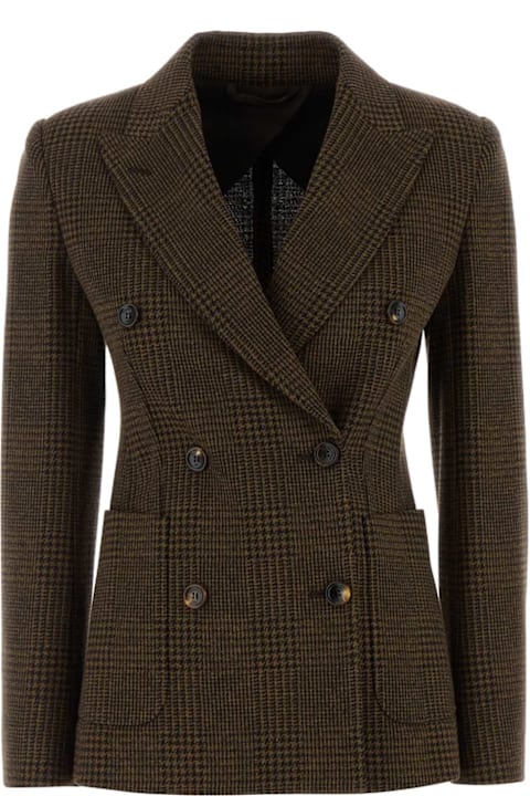 Max Mara for Men Max Mara Embroidered Cotton Blend Zulma Blazer