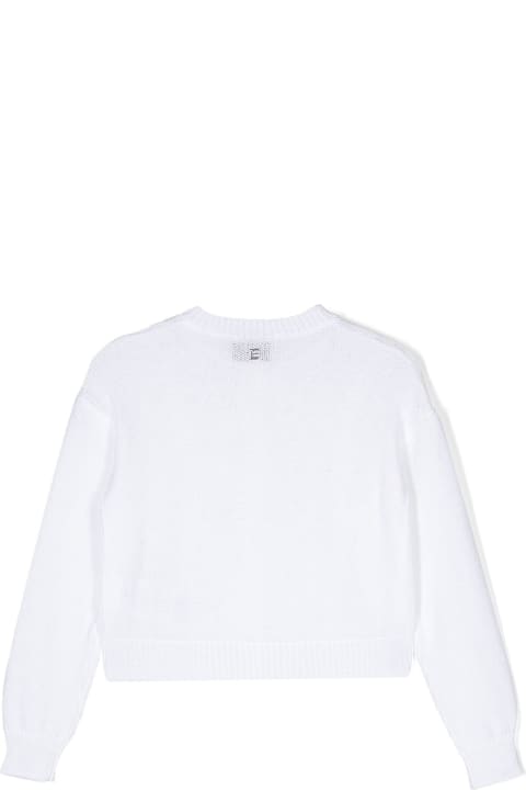 Ermanno Scervino Sweaters & Sweatshirts for Girls Ermanno Scervino Ermanno Scervino Sweaters White