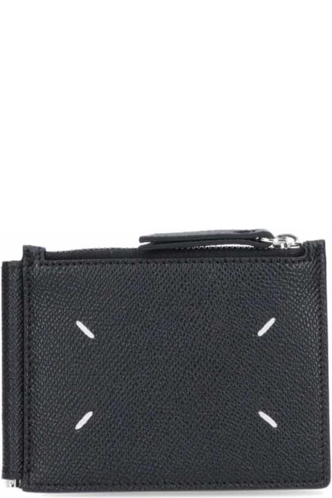 Maison Margiela Accessories for Women Maison Margiela Four Striches Black Leather Wallet