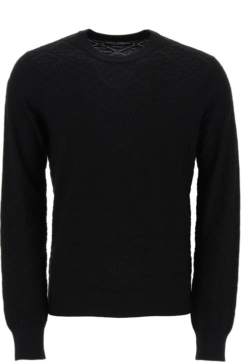 Dolce & Gabbana Clothing for Men Dolce & Gabbana Dg Jacquard Silk Sweater