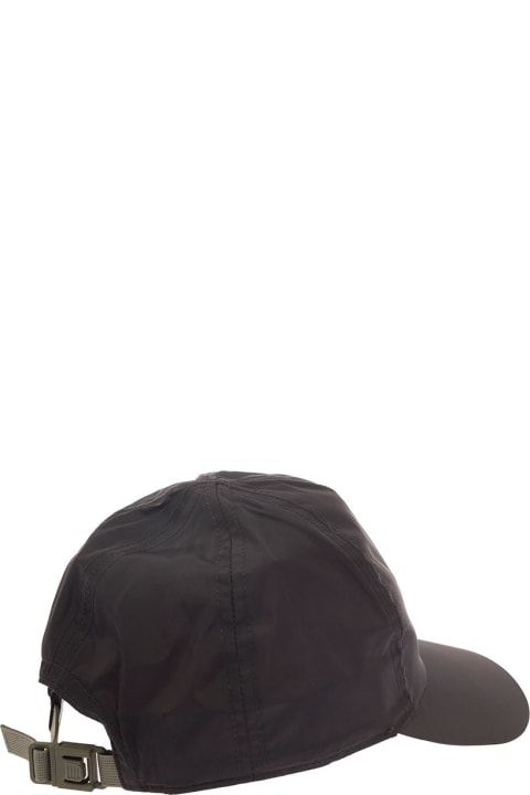 Moncler Hats for Men Moncler Black Baseball Cap With Logo Embroidery In Polyamide Man