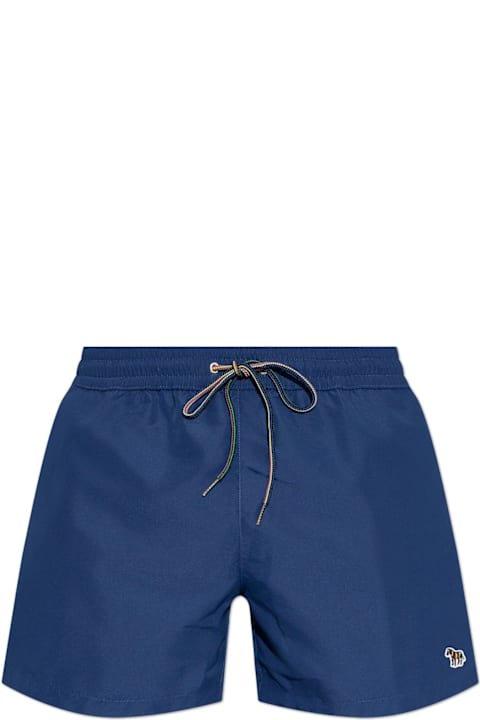 Paul Smith for Men Paul Smith Zebra-patch Swim Shorts