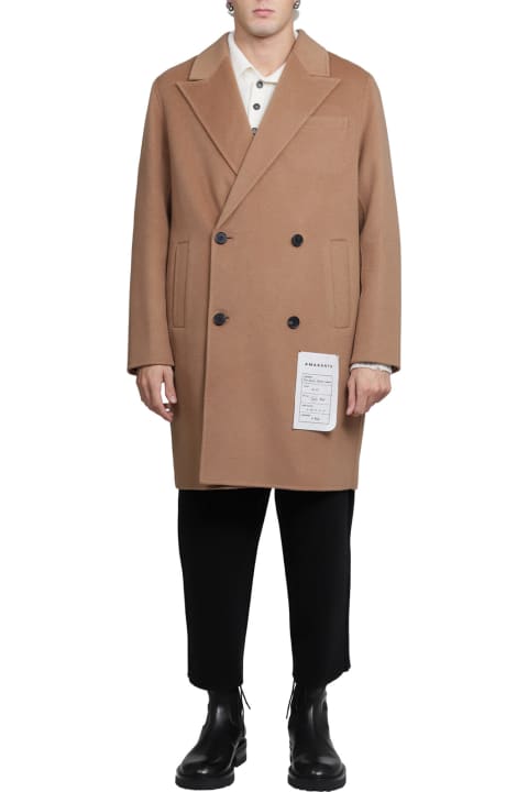 Camel Double Brested Coat