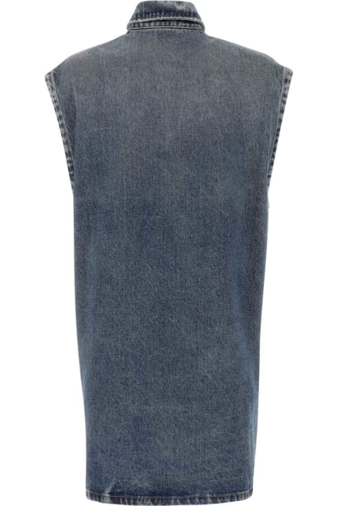 Topwear for Women Prada Denim Sleeveless Shirt