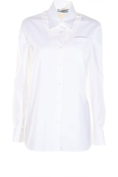 Prada for Women Prada Jacquard Poplin Shirt