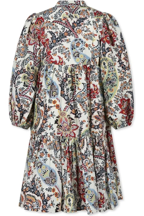 Etro Jumpsuits for Girls Etro Midi Dress With Floral Paisley Print All-over