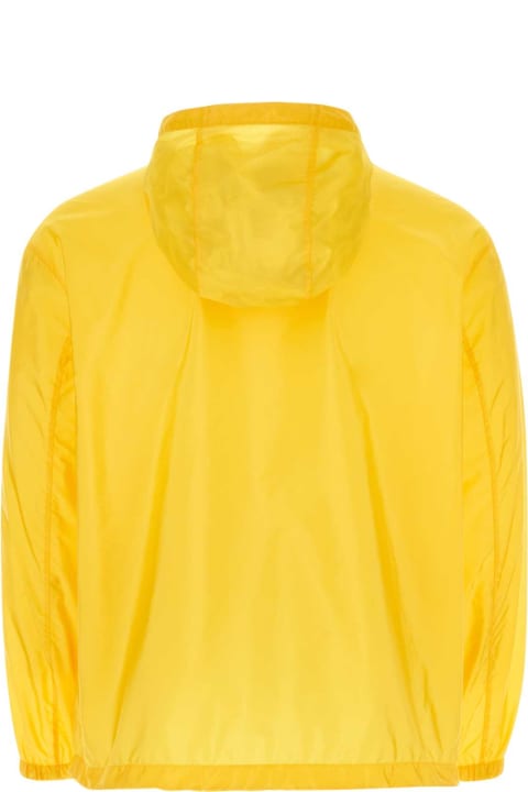 Coats & Jackets for Men Prada Yellow Re-nylon Windbreaker