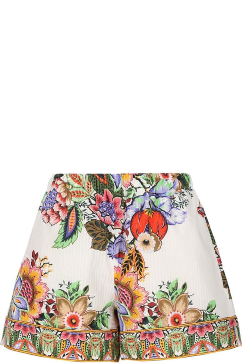 Etro for Women Etro Floral Printed Elasticated Waist Shorts