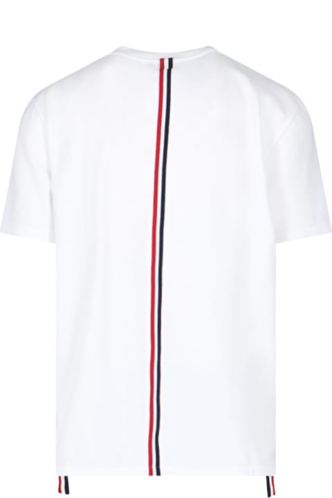Thom Browne Topwear for Men Thom Browne T-shirt With Tricolor Back Detail
