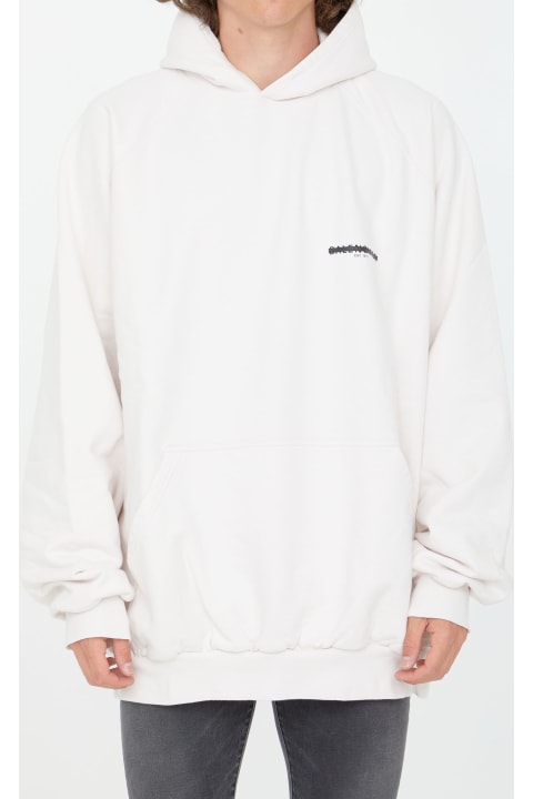White Hoodie With Logo