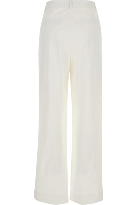 Dunst Pants & Shorts for Women Dunst White Wide Pants In Cotton Blend Woman