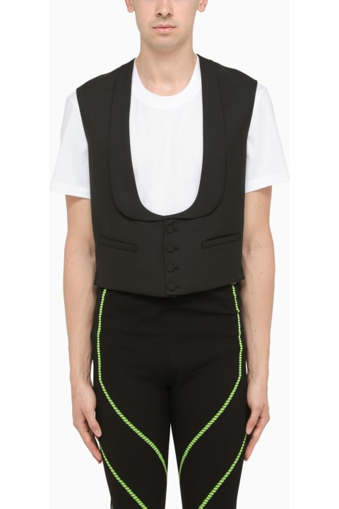 Gucci Sale for Men Gucci Black Short Gilet In Wool