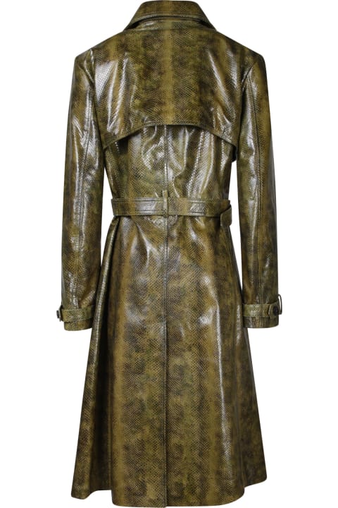 Tom Ford Coats & Jackets for Women Tom Ford Green Python Leather Trench Coat