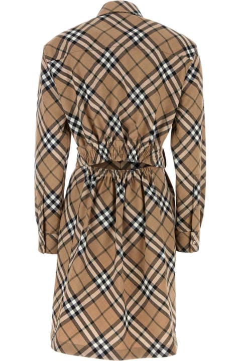 Homeware Burberry Embroidered Jersey Shirt Dress