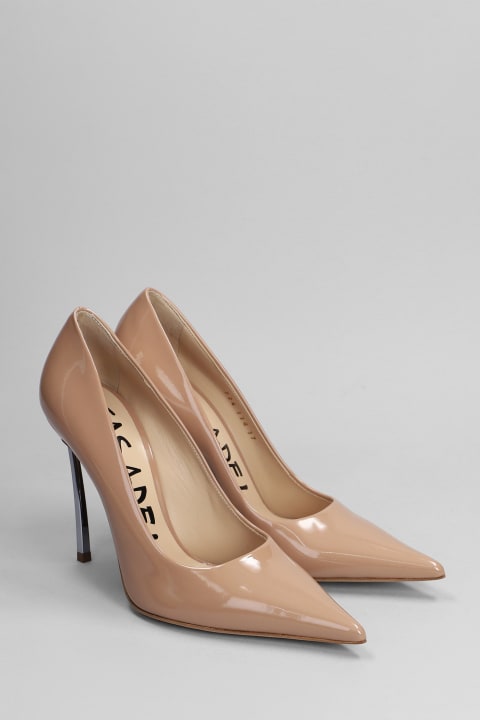 High-Heeled Shoes for Women Casadei Super Blade Pumps In Powder Leather