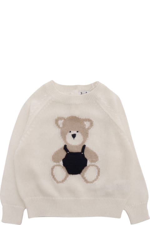 Il Gufo Kids Il Gufo Tricot Sweater With Teddy Bear