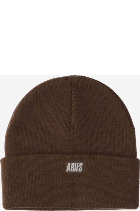 メンズ Ariesの帽子 Aries Embroidered Beanie