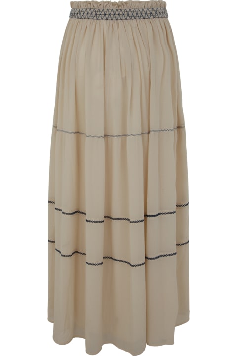 See by Chloé for Women See by Chloé Long Pleated Skirt