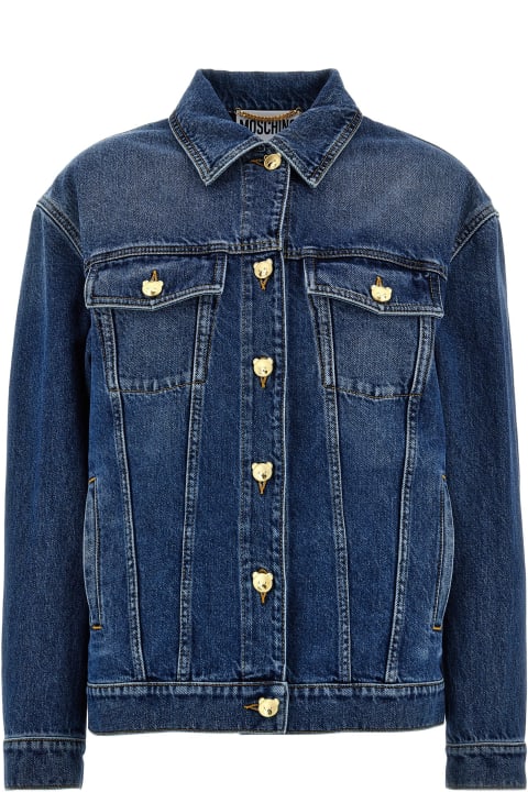 Moschino Coats & Jackets for Women Moschino 'teddy' Button Jacket