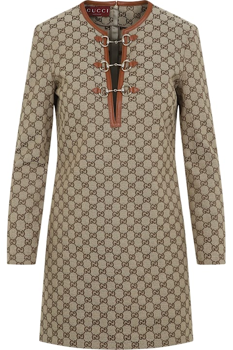 Homeware Gucci Gg Clamp Mini Dress