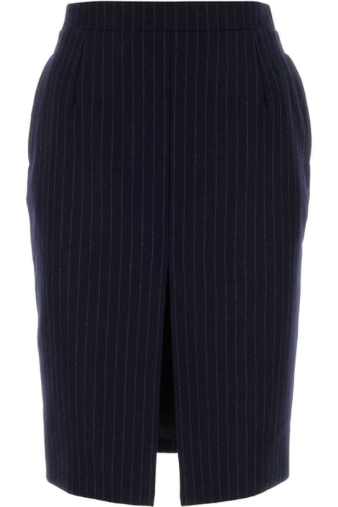 Fashion for Women Saint Laurent Striped Pencil Skirt