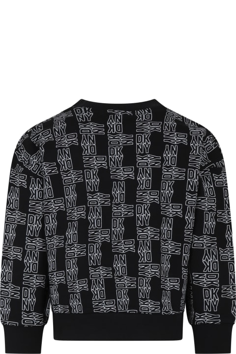 DKNY Sweaters & Sweatshirts for Boys DKNY Black Sweatshirt For Kids With Logo