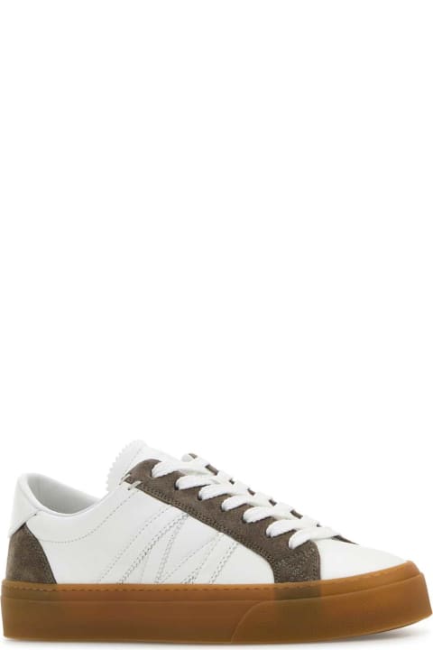 Sneakers for Women Moncler Two-tone Leather And Suede Monaco Sneakers