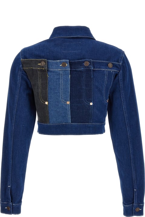 Fashion for Women M05CH1N0 Jeans Cropped Denim Jacket