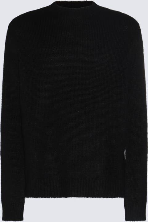 Jil Sander Sweaters for Men Jil Sander Black Wool Knitwear