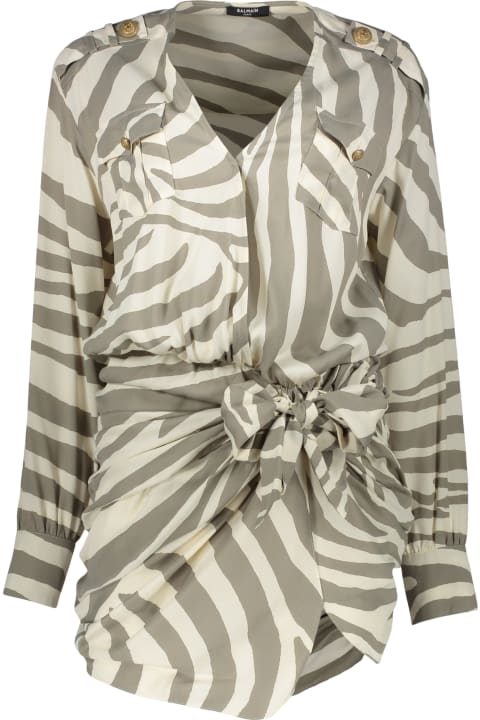 Balmain Clothing Sale for Women Balmain Printed Dress