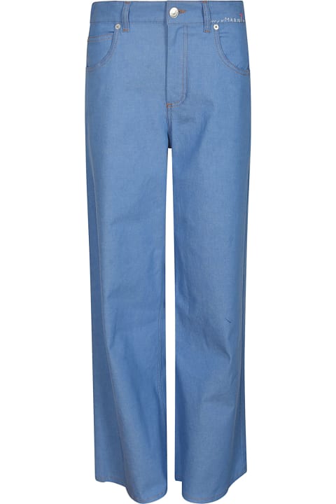 Marni Jeans for Women Marni Blue Denim Stretch Flared Trousers