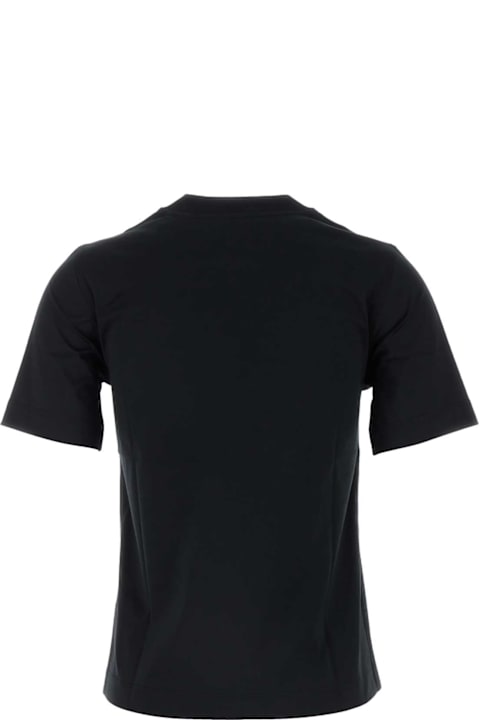 Burberry Topwear for Women Burberry Black Cotton T-shirt