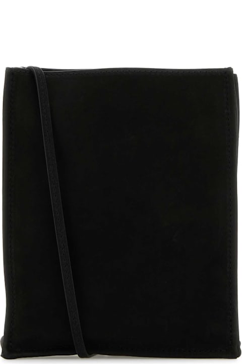 The Row Black Nabuk Small To Go Crossbody Bag | italist