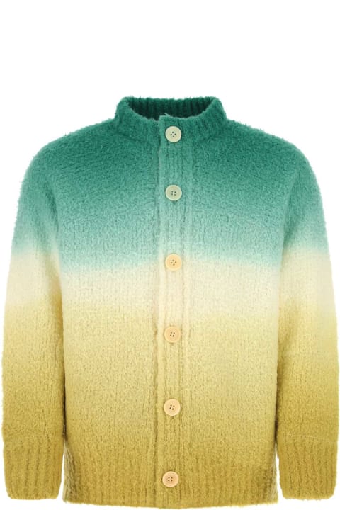 Sacai Sweaters for Men Sacai Multicolor Wool Blend Cardigan