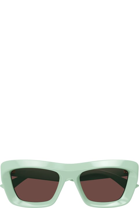 Homeware Bottega Veneta Eyewear Bv1283s-004 - Green Sunglasses