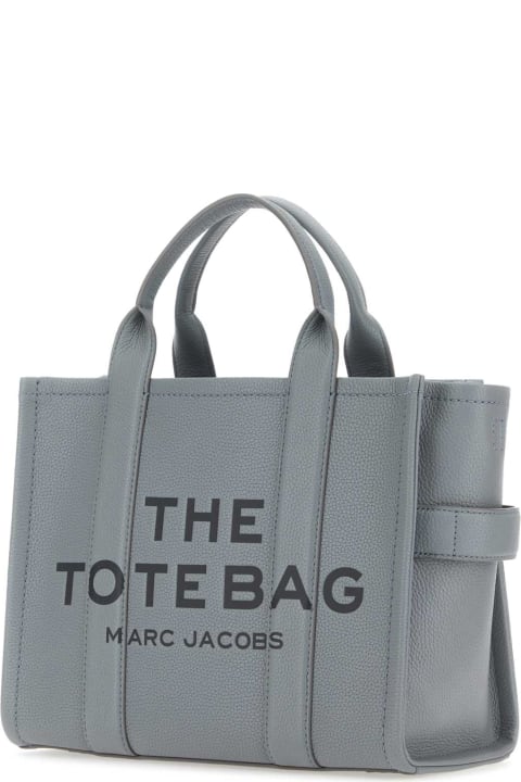 Marc Jacobs for Women Marc Jacobs Grey Leather Medium The Tote Bag Handbag