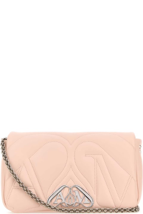 Bags Sale for Women Alexander McQueen Pink Leather Small Seal Shoulder Bag