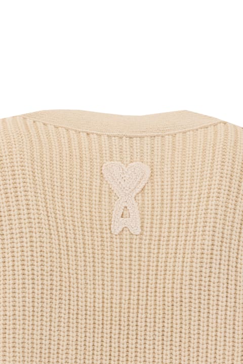 Ami Alexandre Mattiussi for Kids Ami Alexandre Mattiussi Logo Knit Cardigan