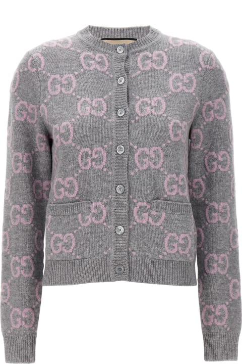 Sweaters for Women Gucci Gg Jaquard Cardigan
