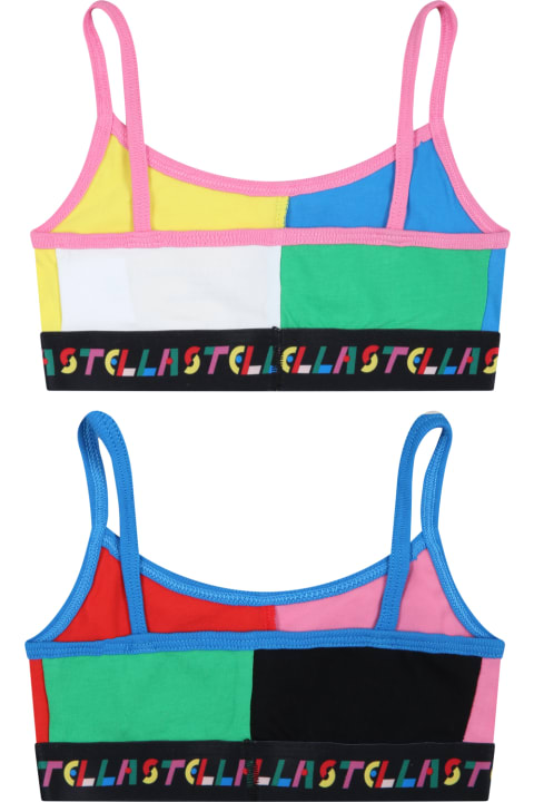 Underwear for Girls Stella McCartney Kids Multicolor Set For Girl With Logo