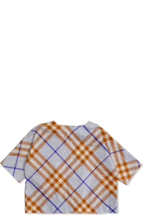 Homeware Burberry Checked Short-sleeved T-shirt