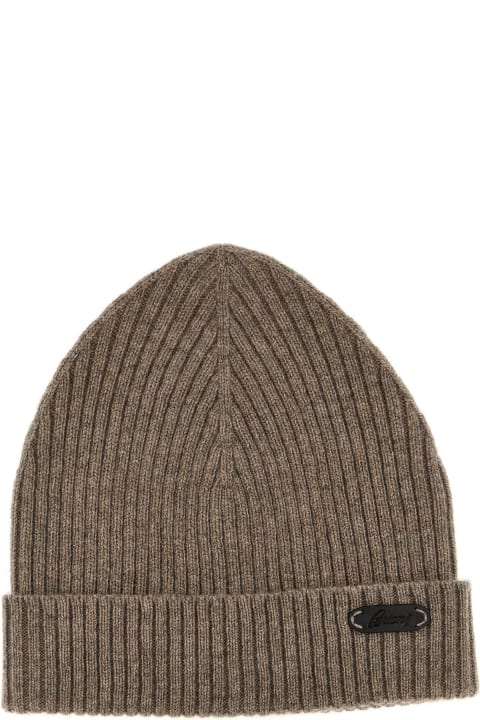 Brioni Hats for Men Brioni English Ribbed Beanie